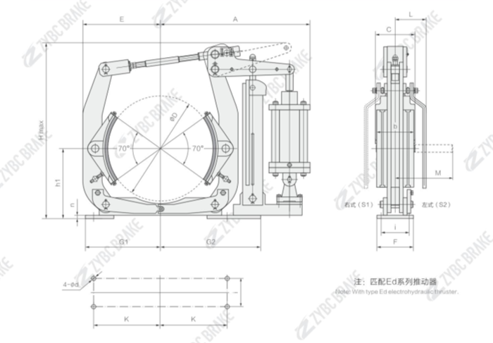 OUTLINE AND INSTALLATION DIMENSION